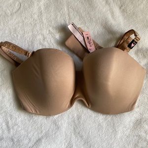 Size 32DD body by Victoria lined strapless bra